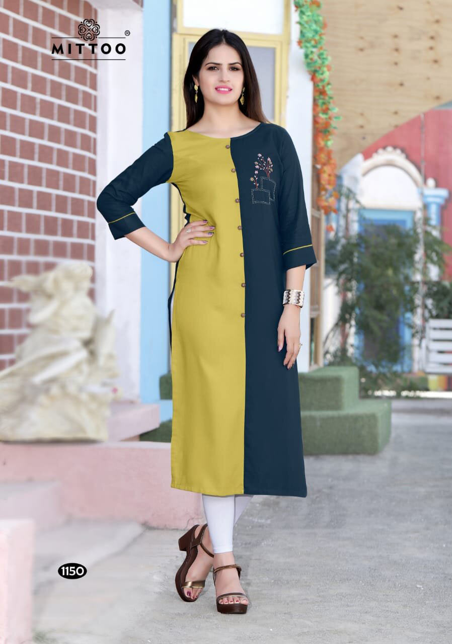 Palak Vol-16 Mittoo Design Heavy Rayon Straight Kurti Palak Vol-16 Mittoo Design Heavy Rayon Straight Kurti